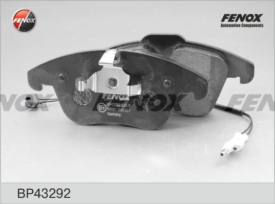 Fenox BP43292 - Тормозные колодки, дисковые, комплект autosila-amz.com