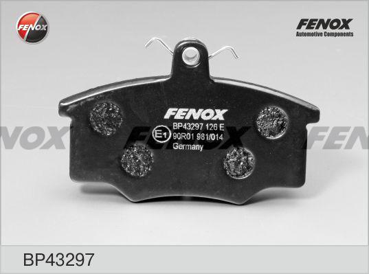 Fenox BP43297 - Тормозные колодки, дисковые, комплект autosila-amz.com