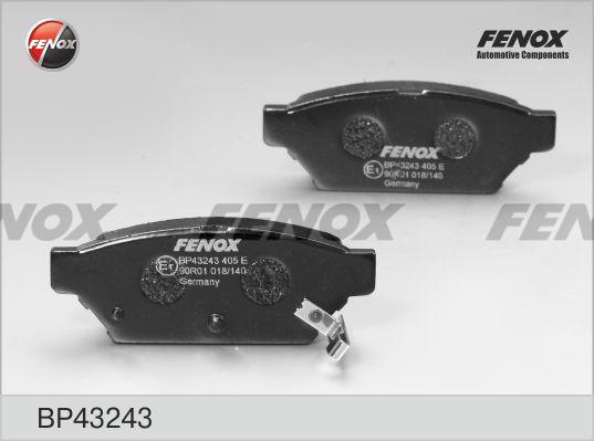 Fenox BP43243 - Тормозные колодки, дисковые, комплект autosila-amz.com