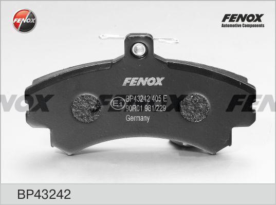Fenox BP43242 - Тормозные колодки, дисковые, комплект autosila-amz.com