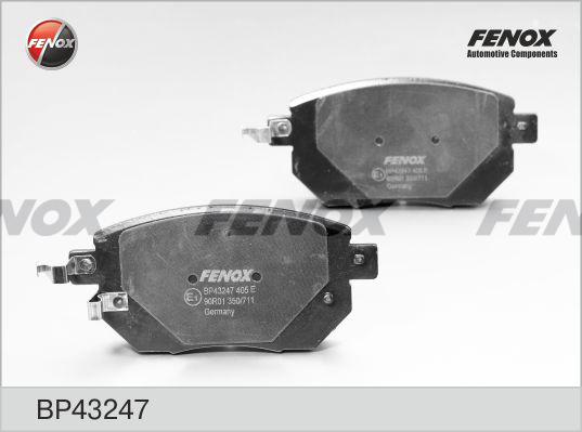 Fenox BP43247 - Тормозные колодки, дисковые, комплект autosila-amz.com