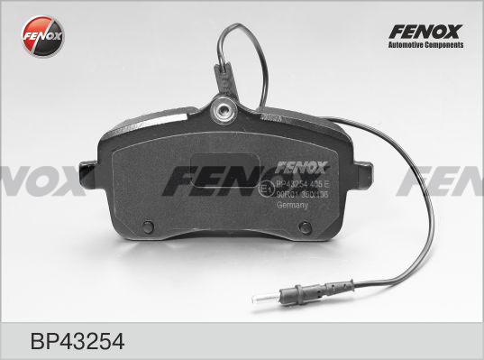 Fenox BP43254 - Тормозные колодки дисковые PEUGEOT 407 04- 131.4x66.8x18.7. перед. autosila-amz.com