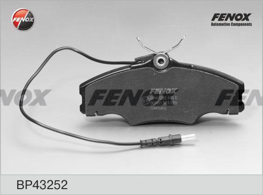 Fenox BP43252 - КОЛОДКИ ТОРМОЗНЫЕ ДИСКОВЫЕ Peugeot 406 1.6-1.8 16V 1.9TD 16V 95-04 диск 14 129,9x53x18,2, передние autosila-amz.com