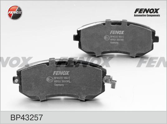 Fenox BP43257 - Тормозные колодки, дисковые, комплект autosila-amz.com