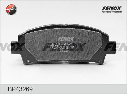 Fenox BP43269 - Тормозные колодки, дисковые, комплект autosila-amz.com