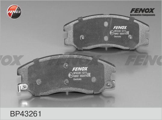 Fenox BP43261 - Тормозные колодки, дисковые, комплект autosila-amz.com