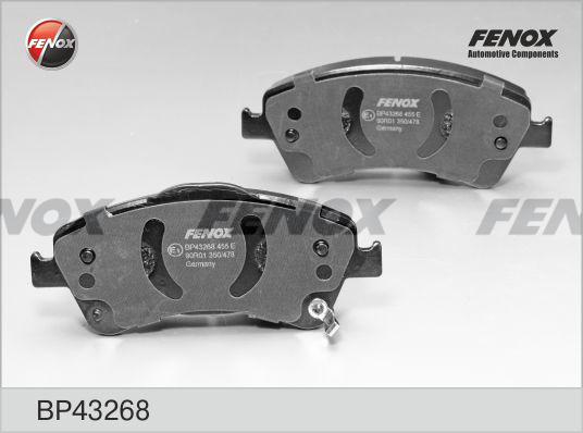 Fenox BP43268 - Тормозные колодки, дисковые, комплект autosila-amz.com