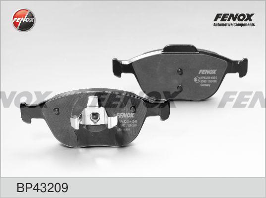 Fenox BP43209 - Тормозные колодки, дисковые, комплект autosila-amz.com