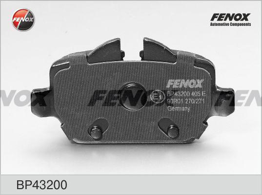 Fenox BP43200 - Тормозные колодки, дисковые, комплект autosila-amz.com