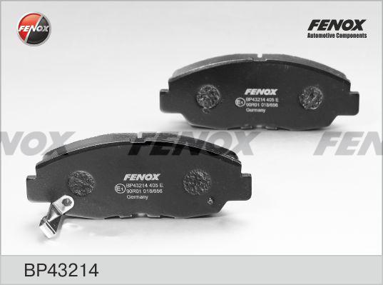 Fenox BP43214 - Тормозные колодки, дисковые, комплект autosila-amz.com