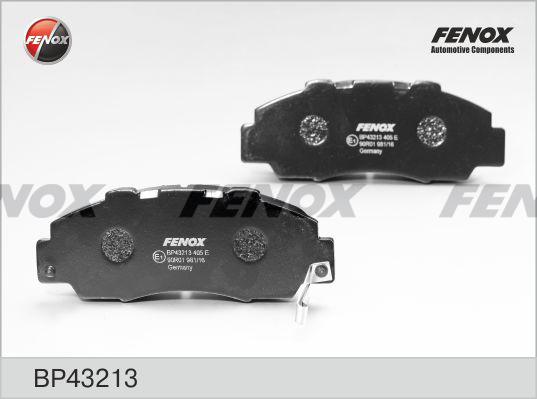 Fenox BP43213 - Тормозные колодки, дисковые, комплект autosila-amz.com