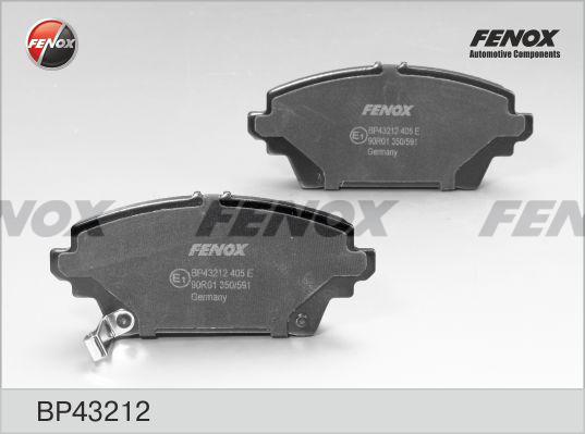 Fenox BP43212 - Тормозные колодки, дисковые, комплект autosila-amz.com