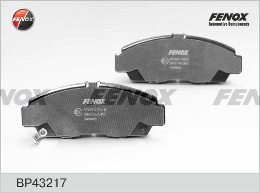 Fenox BP43217 - Тормозные колодки, дисковые, комплект autosila-amz.com