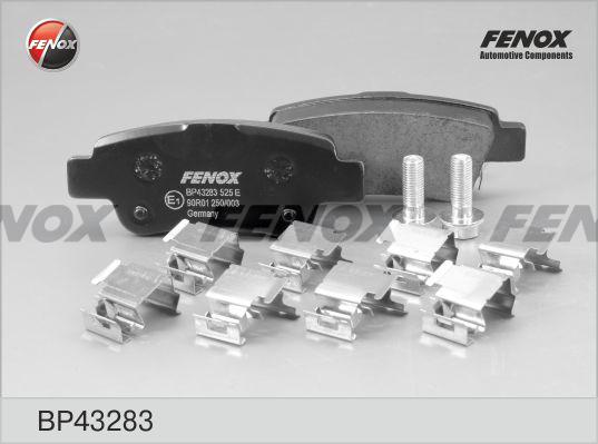 Fenox BP43283 - Тормозные колодки, дисковые, комплект autosila-amz.com