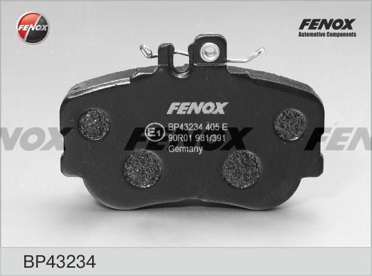 Fenox BP43234 - Тормозные колодки, дисковые, комплект autosila-amz.com