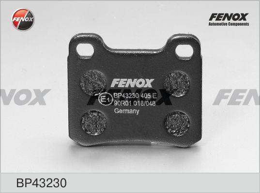 Fenox BP43230 - Тормозные колодки, дисковые, комплект autosila-amz.com