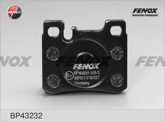 Fenox BP43232 - Тормозные колодки, дисковые, комплект autosila-amz.com