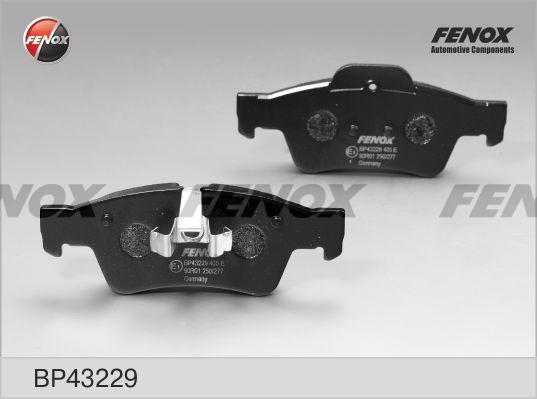 Fenox BP43229 - Тормозные колодки, дисковые, комплект autosila-amz.com