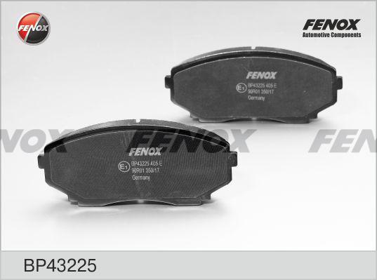 Fenox BP43225 - Тормозные колодки, дисковые, комплект autosila-amz.com