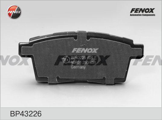 Fenox BP43226 - Тормозные колодки, дисковые, комплект autosila-amz.com