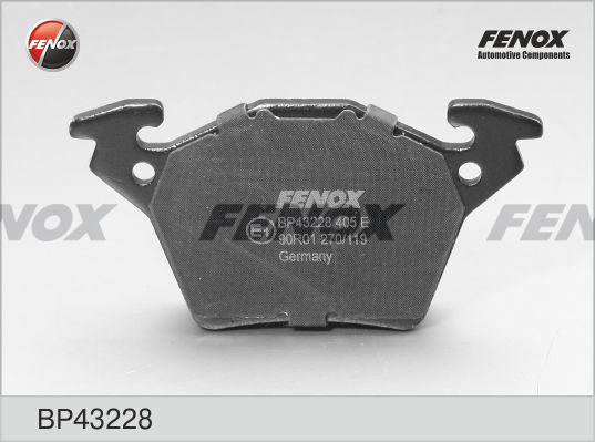 Fenox BP43228 - Тормозные колодки, дисковые, комплект autosila-amz.com