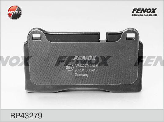 Fenox BP43279 - Тормозные колодки, дисковые, комплект autosila-amz.com