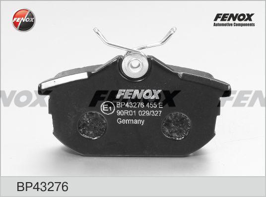Fenox BP43276 - Тормозные колодки, дисковые, комплект autosila-amz.com