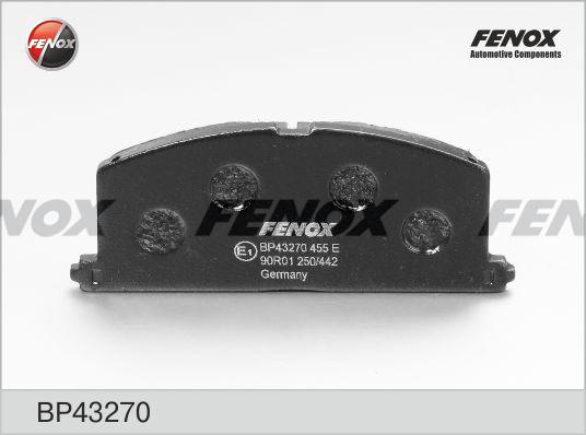Fenox BP43270 - Тормозные колодки, дисковые, комплект autosila-amz.com