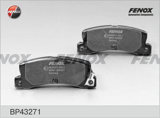 Fenox BP43271 - Тормозные колодки, дисковые, комплект autosila-amz.com