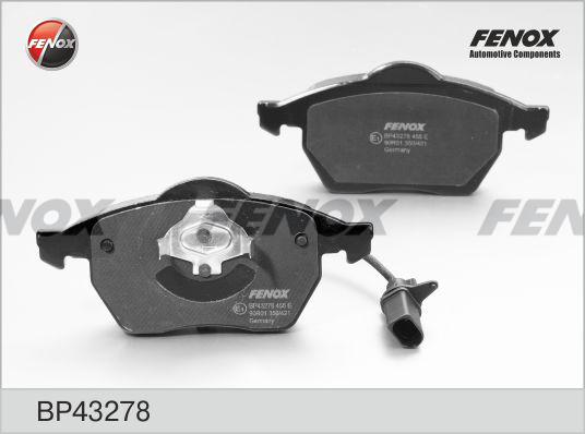 Fenox BP43278 - Тормозные колодки, дисковые, комплект autosila-amz.com