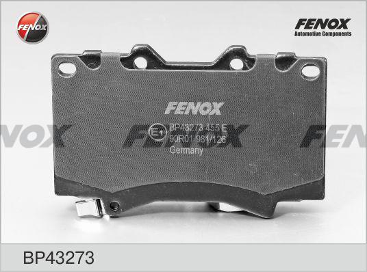 Fenox BP43273 - Тормозные колодки, дисковые, комплект autosila-amz.com