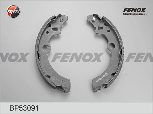 Fenox BP53091 - Комплект тормозных колодок, барабанные autosila-amz.com