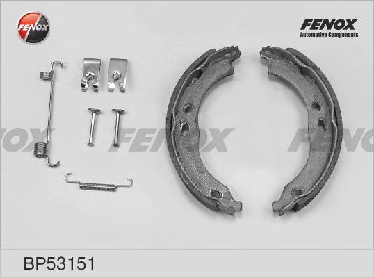 Fenox BP53151 - Комплект тормозных колодок, барабанные autosila-amz.com
