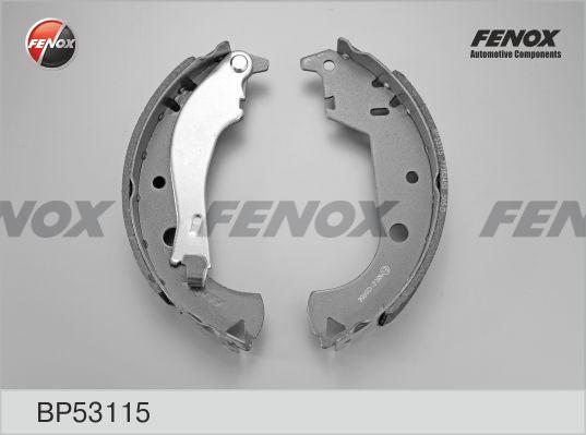 Fenox BP53115 - Комплект тормозных колодок, барабанные autosila-amz.com