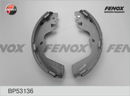 Fenox BP53136 - Комплект тормозных колодок, барабанные autosila-amz.com