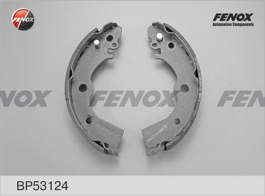 Fenox BP53124 - Комплект тормозных колодок, барабанные autosila-amz.com