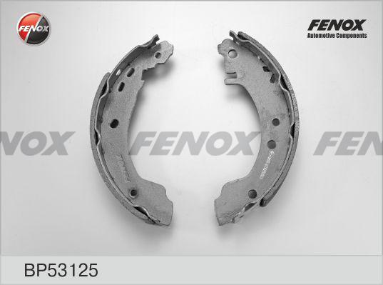 Fenox BP53125 - Комплект тормозных колодок, барабанные autosila-amz.com