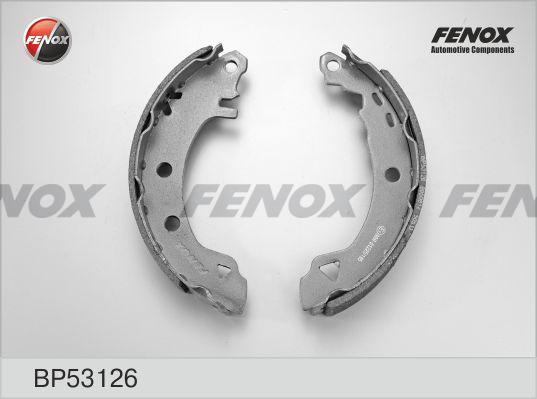 Fenox BP53126 - Комплект тормозных колодок, барабанные autosila-amz.com