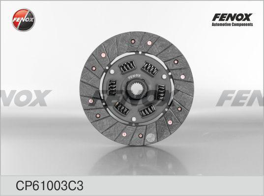 Fenox CP61003C3 - Диск сцепления, фрикцион autosila-amz.com