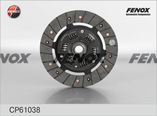 Fenox CP61038 - Диск сцепления, фрикцион autosila-amz.com