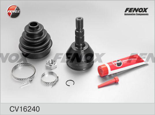 Fenox CV16240 - ШРУС Opel Astra H 1.4-1.8, 1.3-1.7CDTi 04-, Zafira B 1.8, 2.2 05- 33/24шл, наружный autosila-amz.com