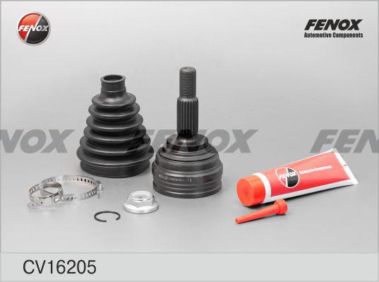 Fenox CV16205 - Шрус наружный Renault Megane II 1.4-1.6, 1.5DCi 02>, Modus 1.6, 1.5DCi 04>, Clio III 1.6 05>, Dacia autosila-amz.com