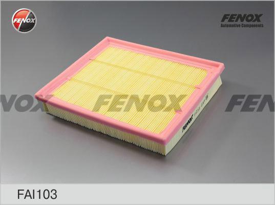Fenox FAI103 - Воздушный фильтр, двигатель autosila-amz.com
