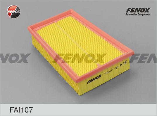 Fenox FAI107 - Воздушный фильтр, двигатель autosila-amz.com