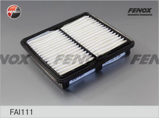 Fenox FAI111 - Воздушный фильтр, двигатель autosila-amz.com