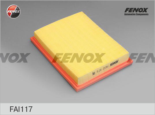 Fenox FAI117 - Воздушный фильтр, двигатель autosila-amz.com