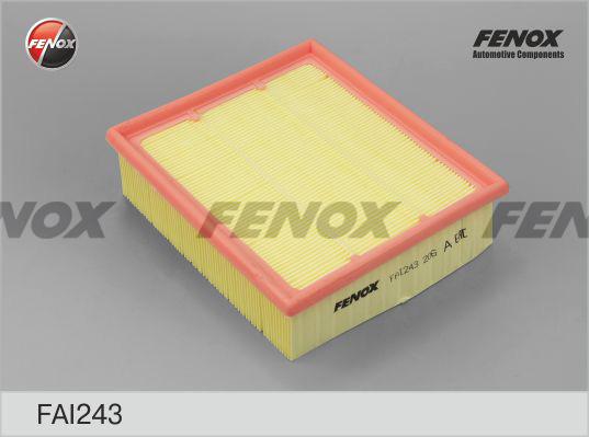 Fenox FAI243 - Воздушный фильтр, двигатель autosila-amz.com