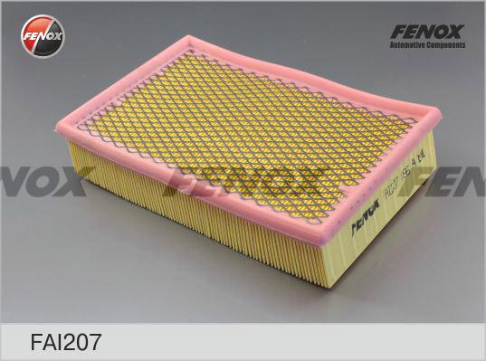 Fenox FAI207 - Воздушный фильтр, двигатель autosila-amz.com