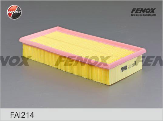 Fenox FAI214 - Воздушный фильтр, двигатель autosila-amz.com