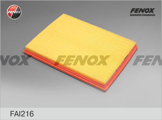 Fenox FAI216 - Воздушный фильтр, двигатель autosila-amz.com